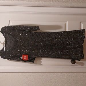 Reba Black Glitz Formal Dress